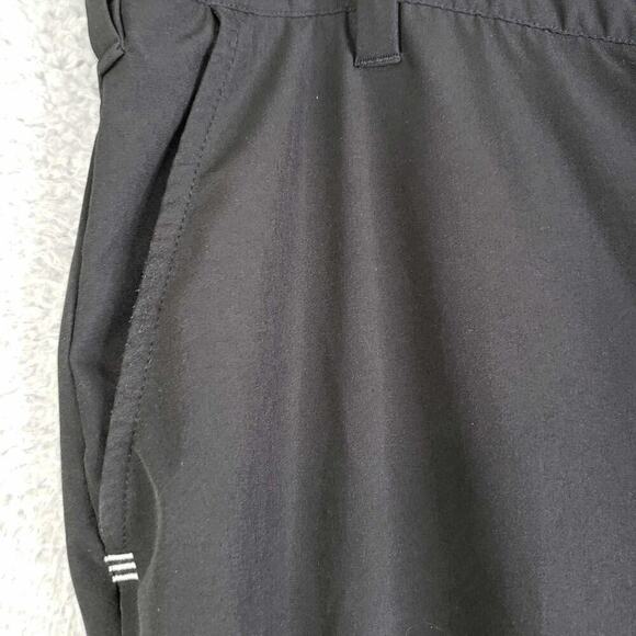 Adidas Golf Pants Chino Straight Leg Flat Front Mens Size 38x32 Black 38 - Picture 4 of 9